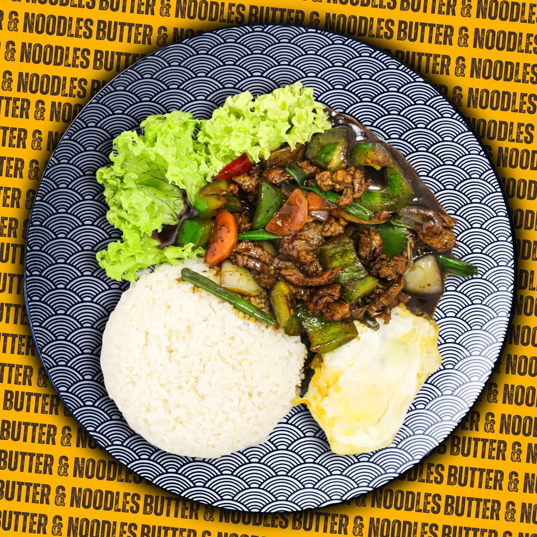 Cenda Black Pepper Beef with Rice 